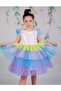 Colorful Layered Girls' Dress - 4