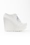 High Wedge Heeled 12 Cm Simple Model Wedding Dress Evening Dress Shoes - 3
