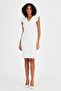 V-NECK DRESS with Ruffle Detail(B24-00180)
