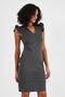 V-NECK DRESS with Ruffle Detail(B24-00180) - 3