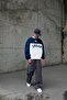 Flaw Atelier Old Skool Mold Flaw Cult Embroidered Cotton Navy Blue Jersey Sweatshirt - 4