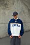 Flaw Atelier Old Skool Mold Flaw Cult Embroidered Cotton Navy Blue Jersey Sweatshirt