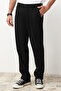 Siyah Pileli Klasik Baggy Fit Kumaş Pantolon TMNSS24PL00024 - 4