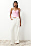 Rose Detailed Pink Crop Bustier - TPRSS24BS00032 - 3