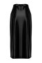 Black Satin A-Line/Bell Form Midi Knitted Skirt Twoaw24Et00088 - 8