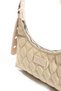 Women's Stylish Designed Quilted Embroidery Embroidered Cotton Baguette Bag - 4