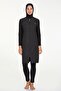 Jumpsuit Vest Full Covered Hijab Swimsuit Mayte 2185 Black - 2