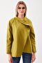 Asymmetrical Cut Pocketed Stitching Jacket - 2
