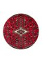 Cross Diamond Red Colored Traditional Woven Base and Decorative Carpet Miravip115 - 2