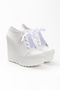High Wedge Heeled 12 Cm Simple Model Wedding Dress Evening Dress Shoes