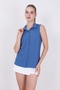 Zero Sleeve Collar Front Button Blouse - 3