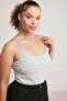 Mındy Women's 100% Cotton Body-Hugging Round Neck Thin Strap Sleeveless Grimelange Plus Size Bodysuit - 3