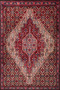 Red Baklava Flowing Motif Floral Colorful Traditional Woven Base and Decorative Carpet Miravip112
