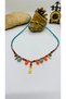 Handmade Design Natural Stone Necklace with Brass Apparatus