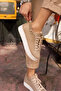 GWEN WOMEN VIZON LINEN RUBBER SNEAKER - 6