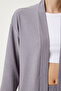 Stone Gray Knitted Kimono and Trousers Set - Lby0001 - 3