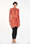 3 Different Shapes Wearable Lycra Full Covered Hijab Swimsuit Robb 4460 Cinnamon - 2