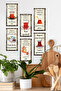 6 Mini Poster Tea Table Set for Kitchen Concept