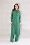 Long Linen Tunic - Green