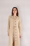 Long Linen Tunic - Beige - 3