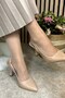 Casual Women's Pointed Toe Plain Patternless Thin Open Back Heeled Zara Model Evening Dress Shoes 101B - 4