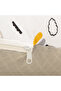 Muslin Double Sided Nursing Pillow and Small Pillow - Gray Muslin - Mustard Rainbow - 3
