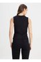 Crew Neck Black Women's T-Shirt L241628001-Sleeveless T-shirt - 4