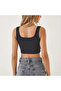 Women's Thick Strap Corded Crop Tank Top Bustier - 2