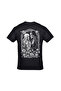 Tarot Card the Lovers Front Back Printed Unisex Black Tshirt - 3
