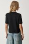 Women's Black Short Sleeve Knitwear Blouse AN00186 - 6