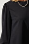 Women's Black Tunic Skirt Knitted Set DD01317 - 5