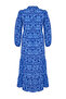 Cobalt Blue Patterned Half Placket Wide Fit Cotton Woven Dress TCTSS23EB00222 - 8