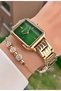 Brand Gold Color Steel Cord Women's Wristwatch - Bracelet - 2