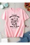 Girl's Give Yourself Printed Pink Combed T-Shirt