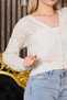 Seasonal Knitwear Openwork Cotton Cardigan - 3
