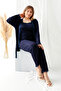 Robe-Style Lace Detail Pegasus Women's Pajama Set-Bridal Set- Wide Size Range - 5