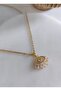 316L Steel Evil Eye Eyelash Baguette Stone Necklace - 2