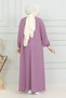 Reglan Sleeve Gathered Children's Dress-Medina silk - 5