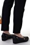 Women's Black Genuine Leather Orthopedic Shoes - 5