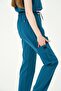 Turquoise Lycra Cargo Pocket Doctor Nurse Uniform Single Bottom Unisex - 3