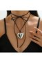 SEND MY LOVE" Choker Heart Women's Necklace - 7