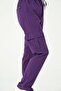 Purple Lycra Cargo Pocket Doctor Nurse Uniform Single Bottom Unisex - 3