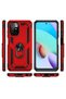 Xiaomi Redmi 10 Case Dual Layer Polycarbonate Protection and Magnetic Holder Stand Ring - 7