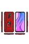 Xiaomi Redmi 9 Case Dual Layer Polycarbonate Protection and Magnetic Holder Stand Ring - 5