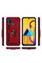 Case for Samsung Galaxy M21 Case Dual Layer Polycarbonate Protection and Magnetic Holder Stand Ring - 3