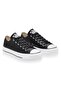 561680C Chucktaylor All Star Leather Plat Black-White Unisex Shoes