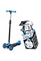 Height Adjustable 3 Led Blue Scooter - 3 Wheels, Ages 6+