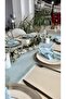 Royal 6 Pieces Stain-Resistant Cloud Blue Napkin Fabric Napkin