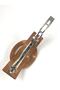 Buckle-knob-automatic-epoxy Floral Drop Brown-with stones - 2