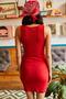Women's Red Zippered Camisole Dress ELB-19000483 - 8